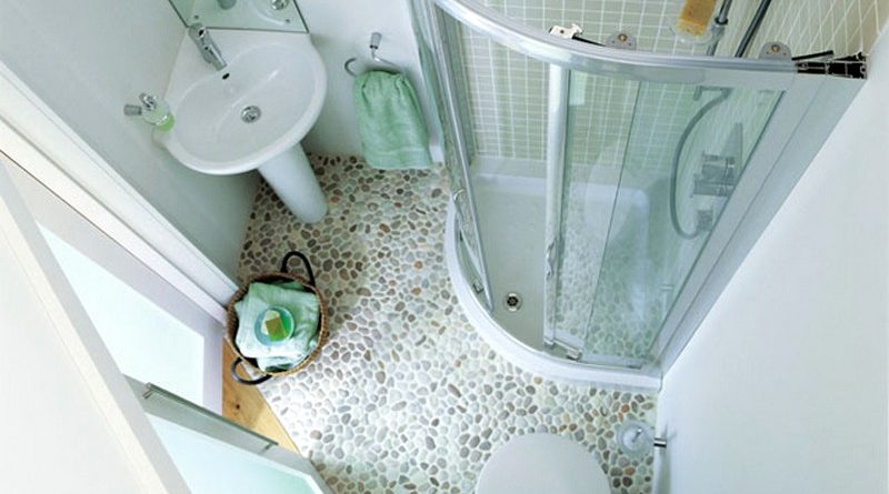 Дизайн маленькой совмещенной ванной комнаты с душевой кабиной
