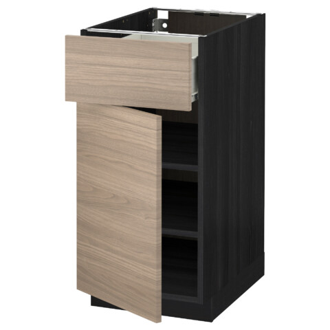 Напольный шкаф с ящиком, дверью МЕТОД / ФОРВАРА черный артикуль № 090.488.37 в наличии. Online магазин ИКЕА Беларусь. Недорогая доставка и монтаж.