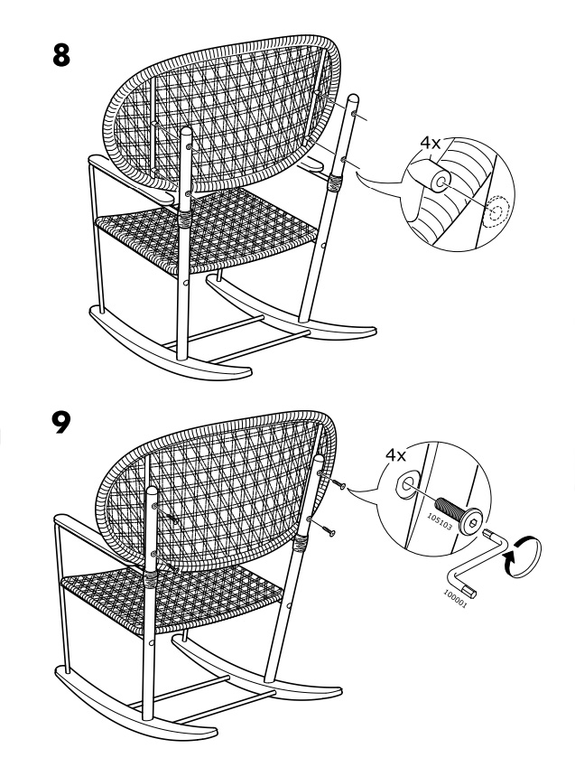 Инструкция по сборке кресла ИКЕА