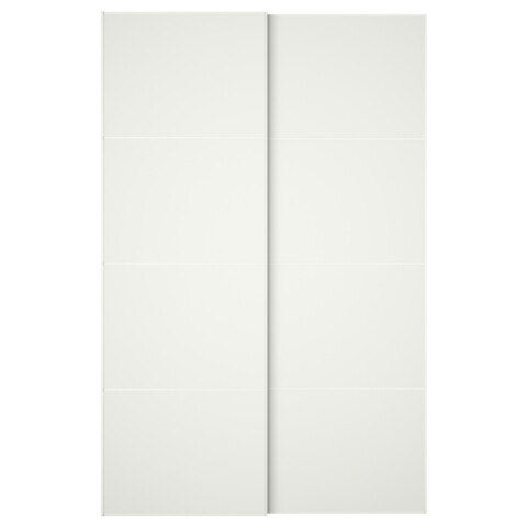 Пара раздвижных дверей МЕХАМН белый артикуль № 492.405.98 в наличии. Интернет магазин ИКЕА Республика Беларусь. Недорогая доставка и соборка.