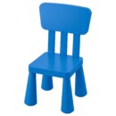 Детский стул, для дома, улицы/синий IKEA MAMMUT МАММУТ 203.653.48