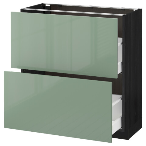 Напольный шкаф с 2 ящиками МЕТОД / МАКСИМЕРА черный артикуль № 092.459.94 в наличии. Интернет каталог ИКЕА Минск. Быстрая доставка и монтаж.