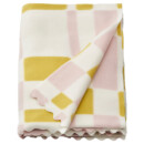 Плед, 120×160 см, бледно-розовый, светло-желтый IKEA SVARTFIBBLA 905.721.51