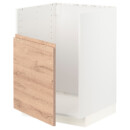 Шкаф для мойки ТАЛЛШЁН, 60×60 см, белый, Voxtorp под дуб IKEA METOD МЕТОД 595.505.85