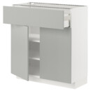 Напольный шкаф с ящиком, 2 дверцами IKEA METOD МЕТОД, MAXIMERA МАКСИМЕРА 995.393.79