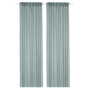 Гардины, 2 шт., бирюзовый, 145×300 см IKEA STENFRÖ 705.948.99