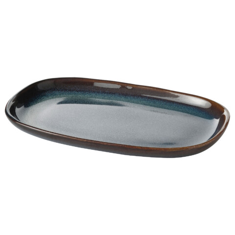 Тарелка, синий, 20×13 см IKEA GLADELIG ГЛАДЕЛИГ 306.007.17