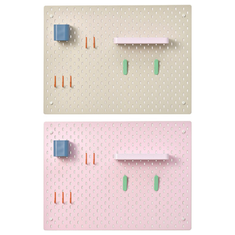 Настенная панель, комбинация, разноцветный, 76×56 см IKEA SKÅDIS СКОДИС 495.906.19