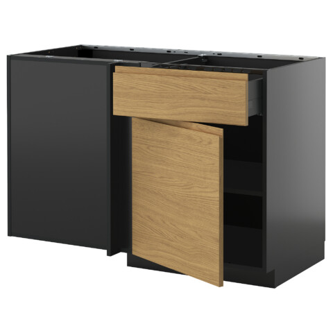 Угловой напольный шкаф с полкой IKEA METOD МЕТОД, KNIVSHULT 995.890.86