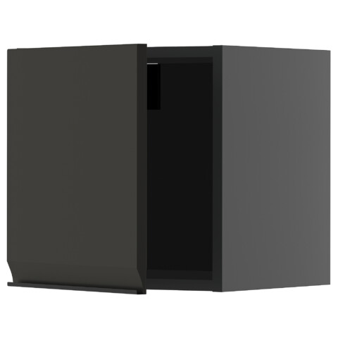 Навесной шкаф, черно-серый, Upplöv матовый антрацит, 40×40 см IKEA METOD МЕТОД 395.881.79