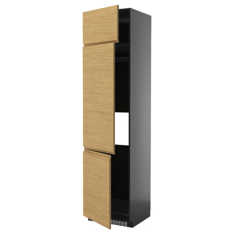 Высокий шкаф для холодильник, морозилки, 3 дверцы IKEA METOD МЕТОД 495.884.71