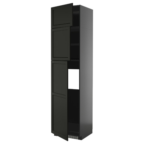 Высокий шкаф для холодильника, 3дверцы IKEA METOD МЕТОД 395.882.64